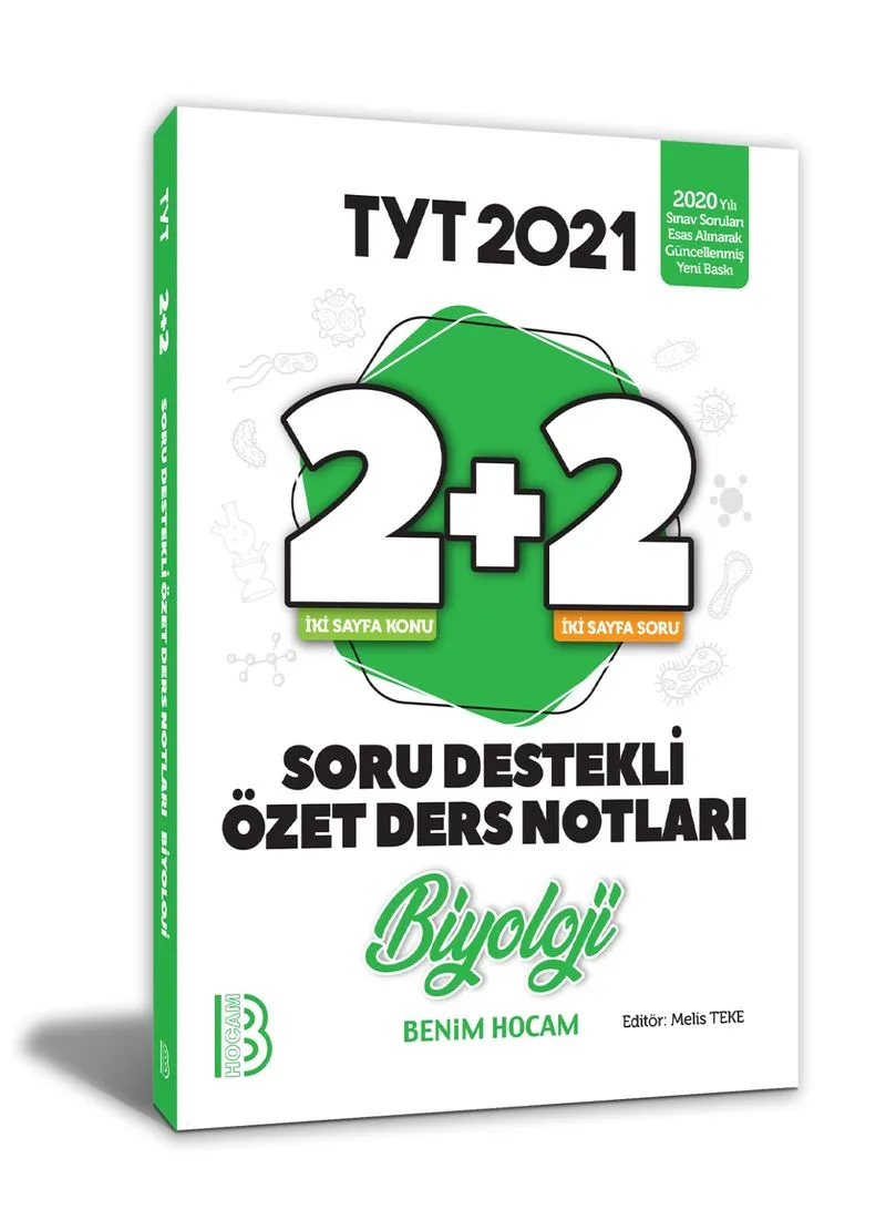 2021 YKS TYT Biyoloji 2+2 Soru Destekli Özet Ders Notları