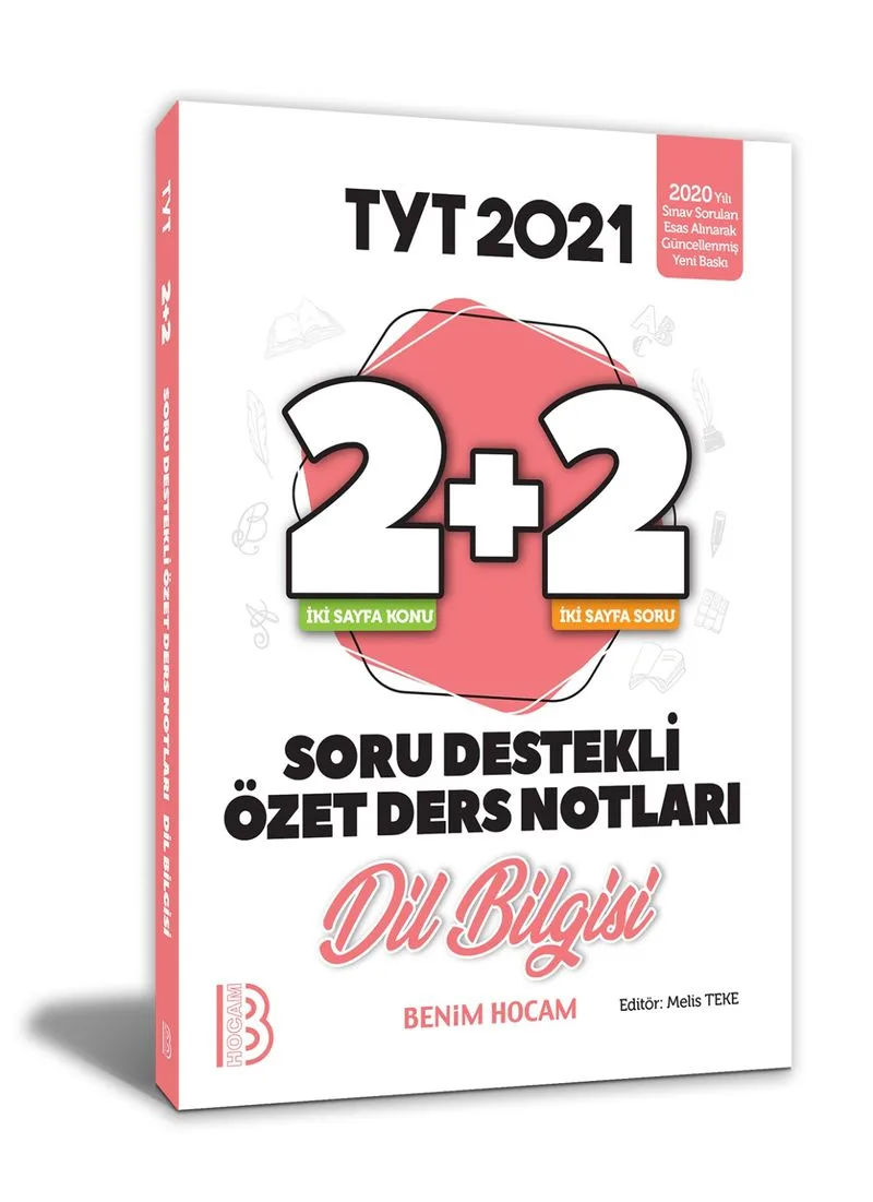 2021 YKS TYT Dil Bilgisi 2+2 Soru Destekli Özet Ders Notları