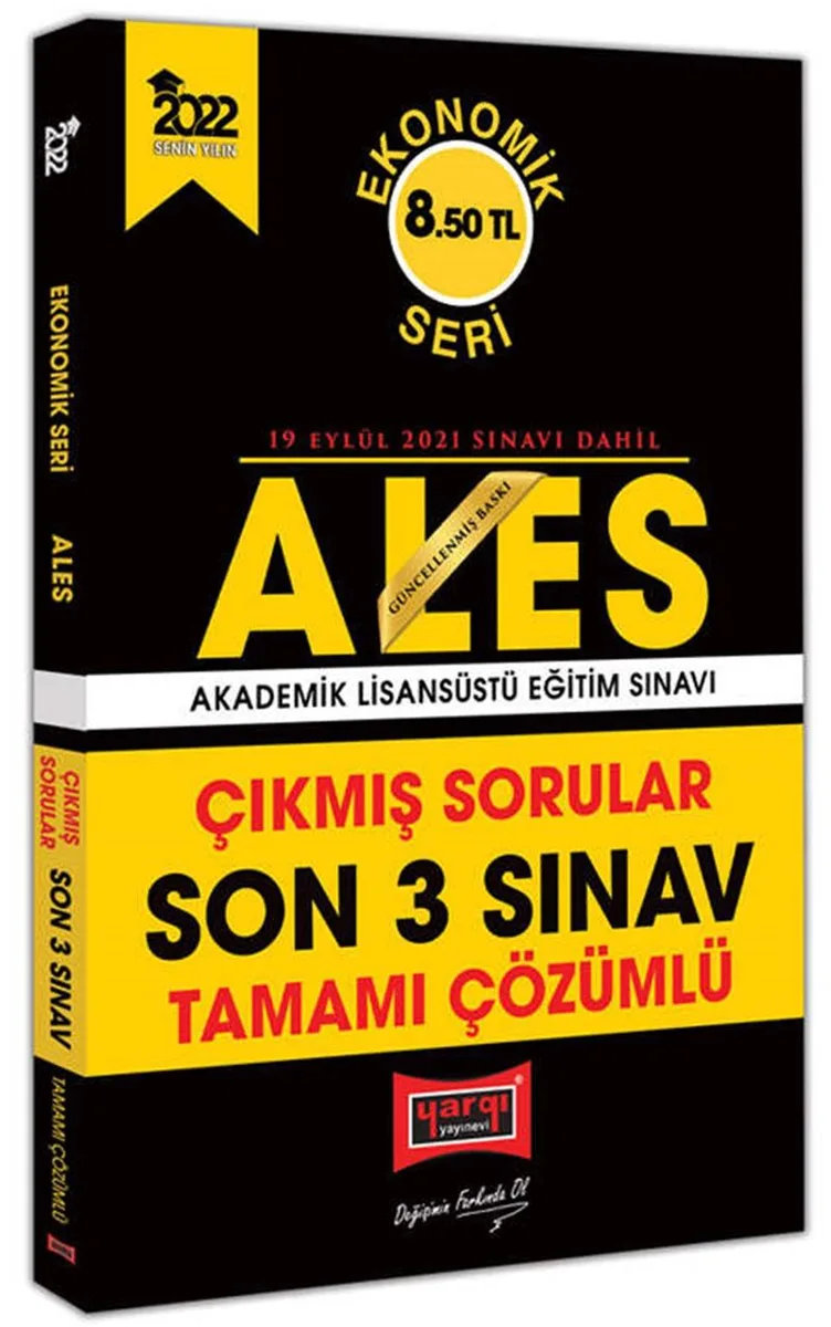 2022 ALES Ekonomik Seri Tamamı Çözümlü Son 3 Sınav Çıkmış Sorular