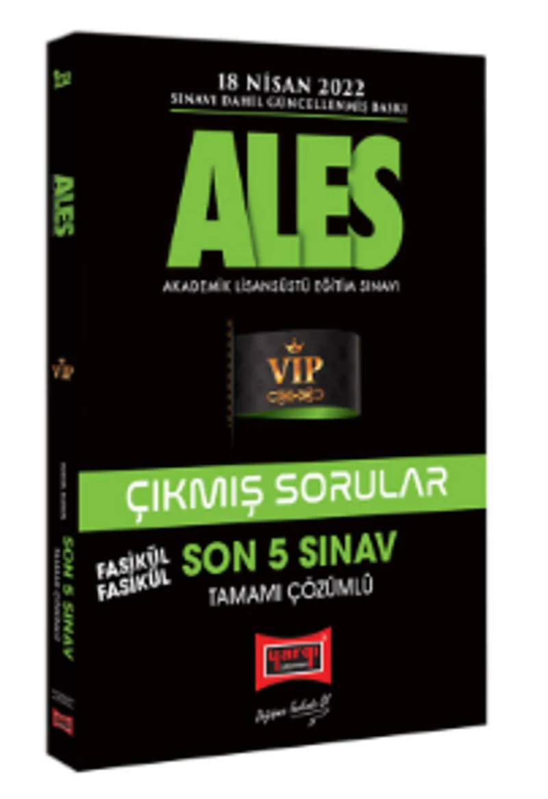 2022 ALES Son 5 Sınav Tamamı Çözümlü Fasikül Fasikül Çıkmış Sorular