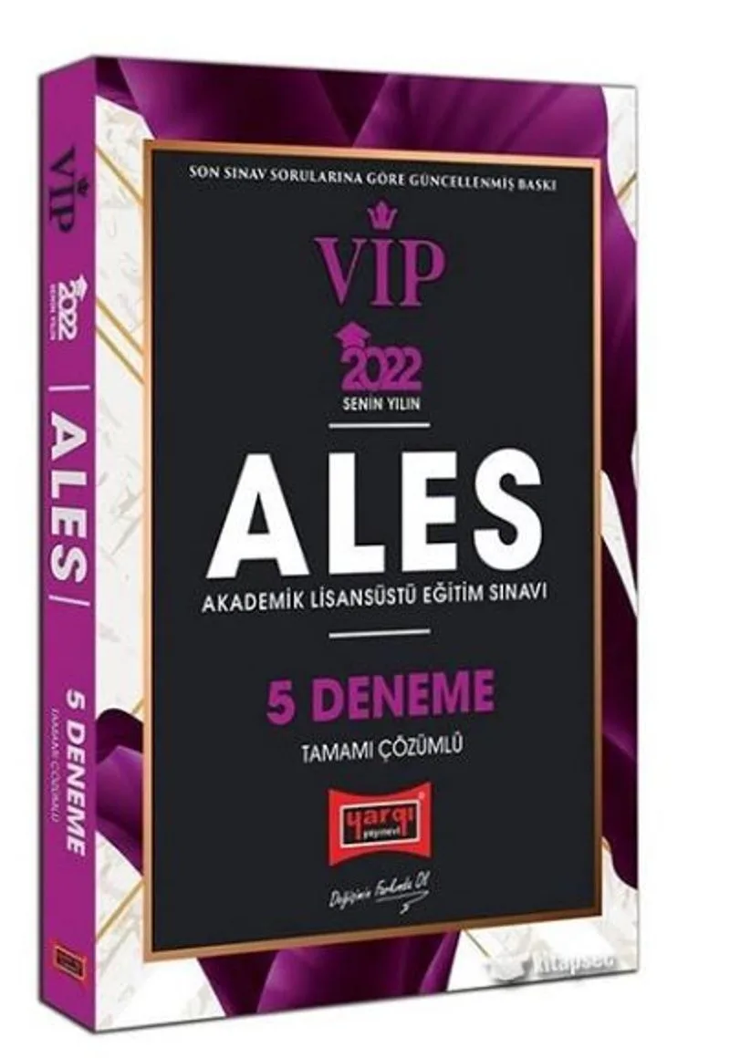 2022 ALES VIP 5 Deneme Çözümlü