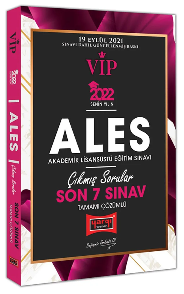 2022 ALES VİP Son 7 Sınav Tamamı Çözümlü Çıkmış Sorular