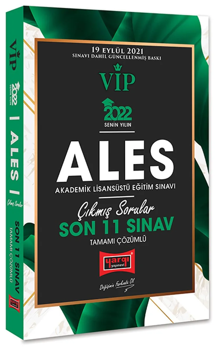 2022 ALES VİP Tamamı Çözümlü Son 11 Sınav Çıkmış Sorular