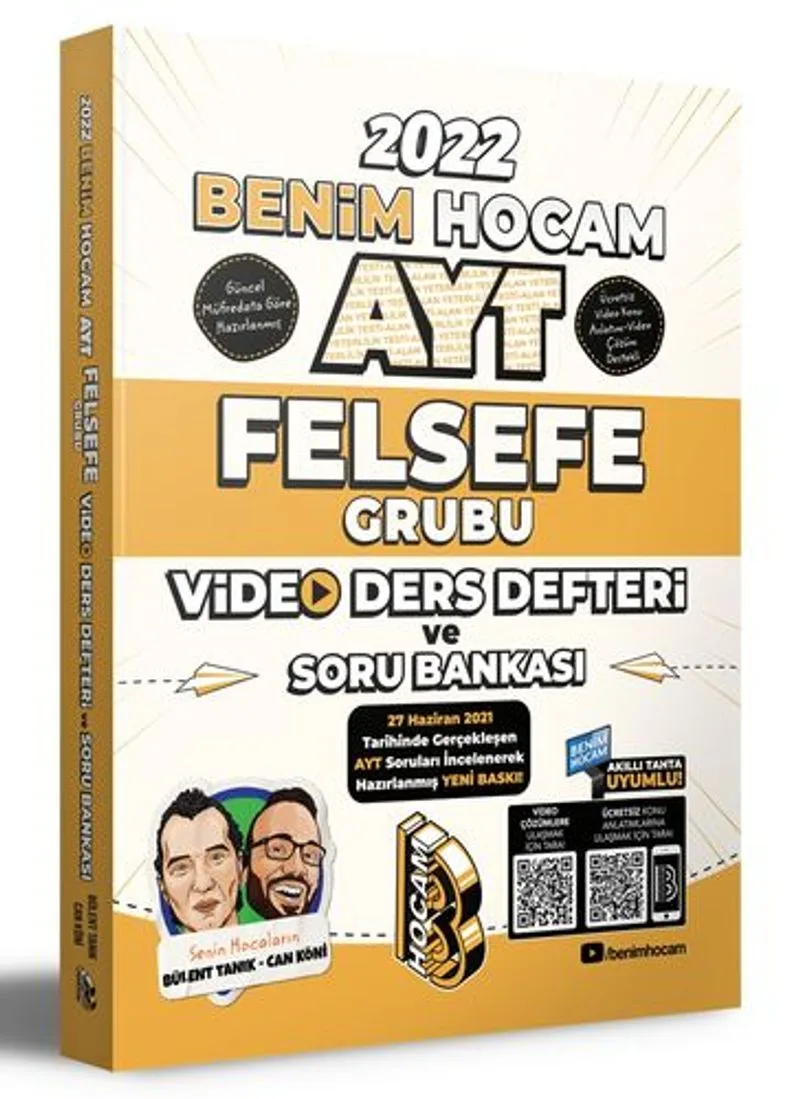 2022 AYT Felsefe Grubu Video Ders Defteri ve Soru Bankası
