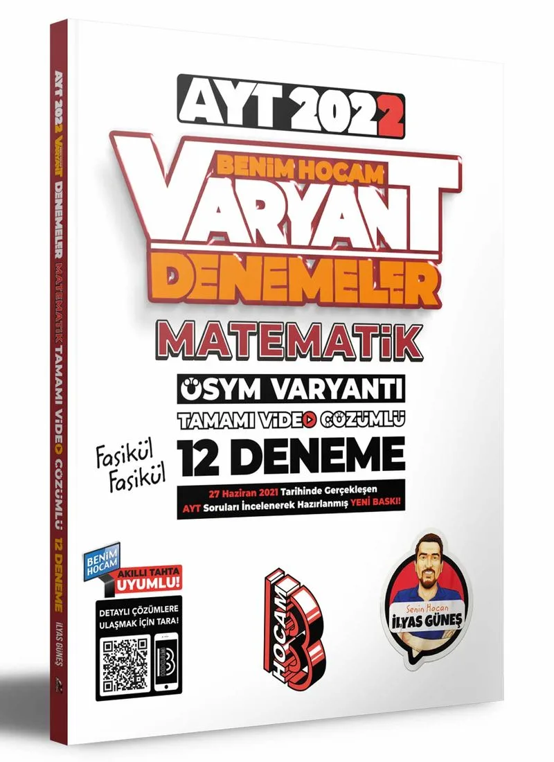 2022 AYT Matematik Tamamı Video Çözümlü 12 Deneme Sınavı