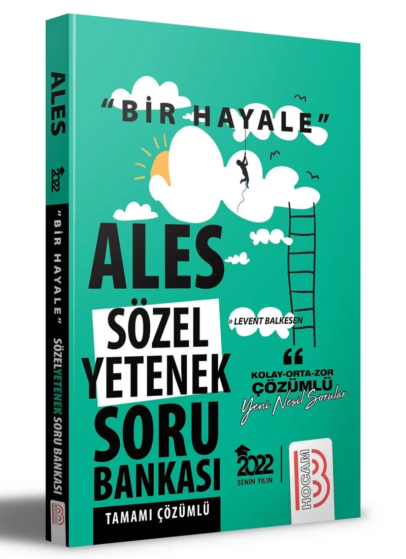 2022 Bir Hayale Serisi Ales Sözel Yetenek Tamamı Çözümlü Soru Bankası
