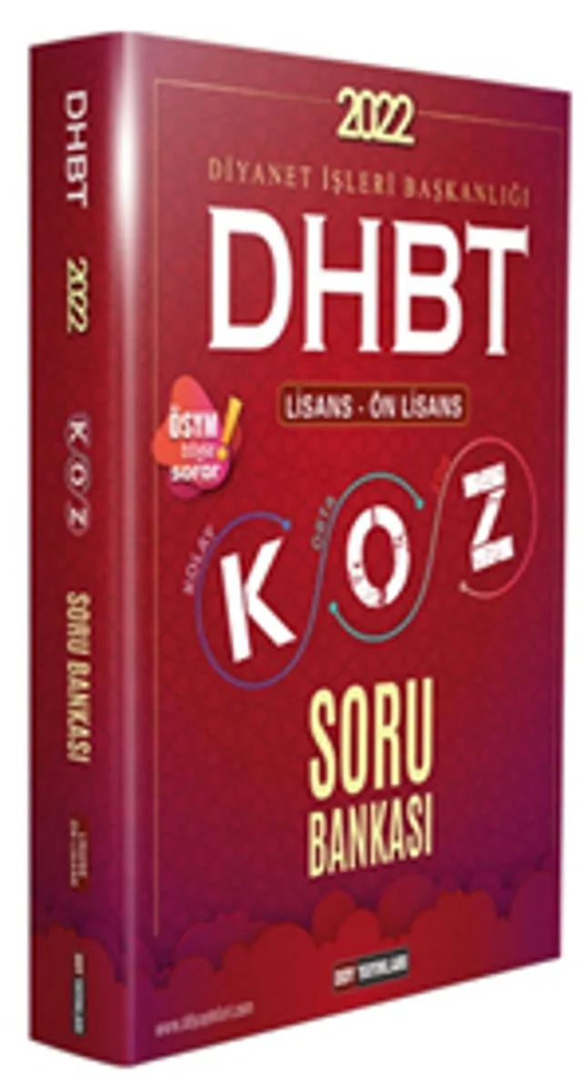 2022 DHBT Koz Lisans Önlisans Soru Bankası