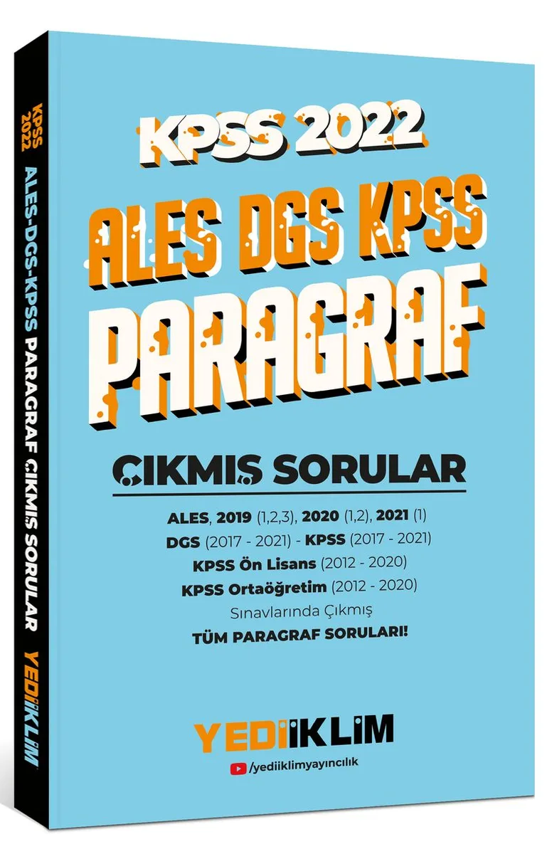 2022 KPSS-ALES-DGS Paragraf Çıkmış Sorular