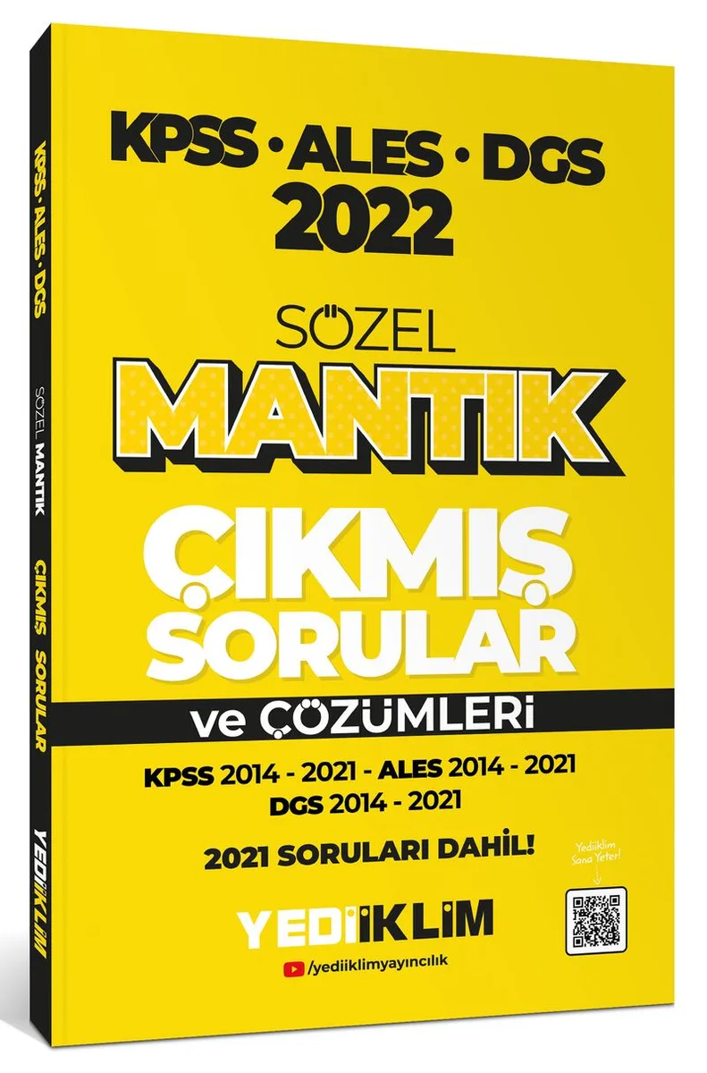 2022 KPSS-ALES-DGS Sözel Mantık Çıkmış Sorular ve Çözümleri
