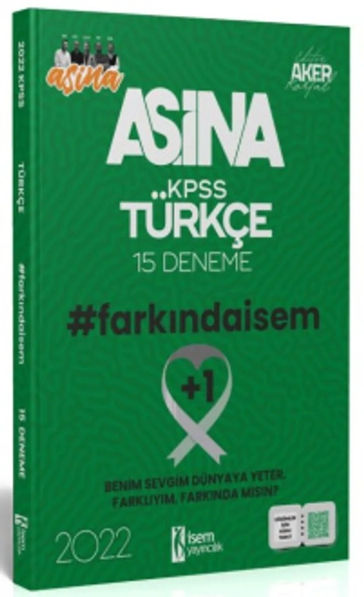2022 KPSS Aşina Türkçe 15 Deneme