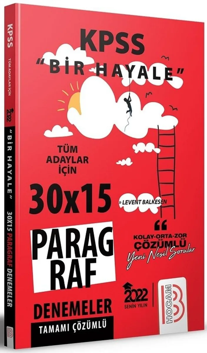 2022 KPSS Bir Hayale Paragraf 30x15 Deneme Çözümlü