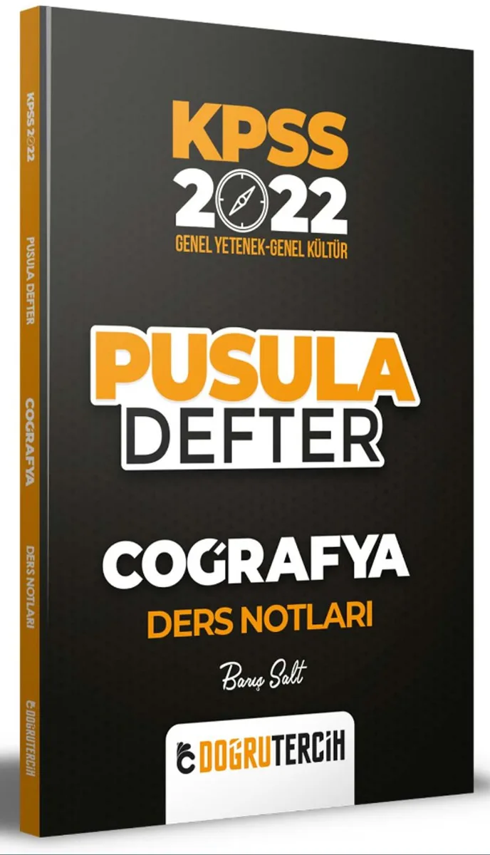 2022 KPSS Coğrafya Pusula Defter Ders Notları