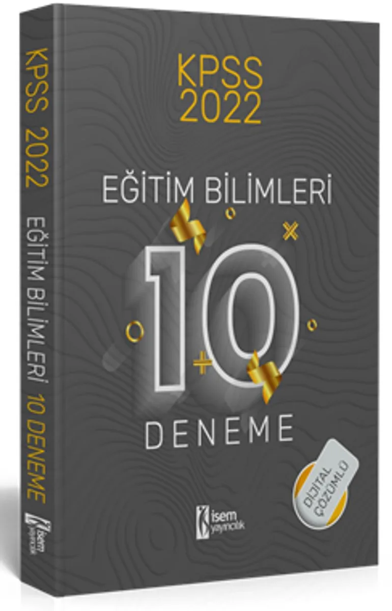 2022 KPSS Eğitim Bilimleri Dijital Çözümlü 10 Deneme