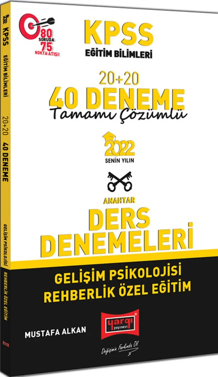 2022 KPSS Eğitim Bilimleri Gelişim Psikolojisi Rehberlik Özel Eğitim Tamamı Çözümlü 20+20 40 Deneme