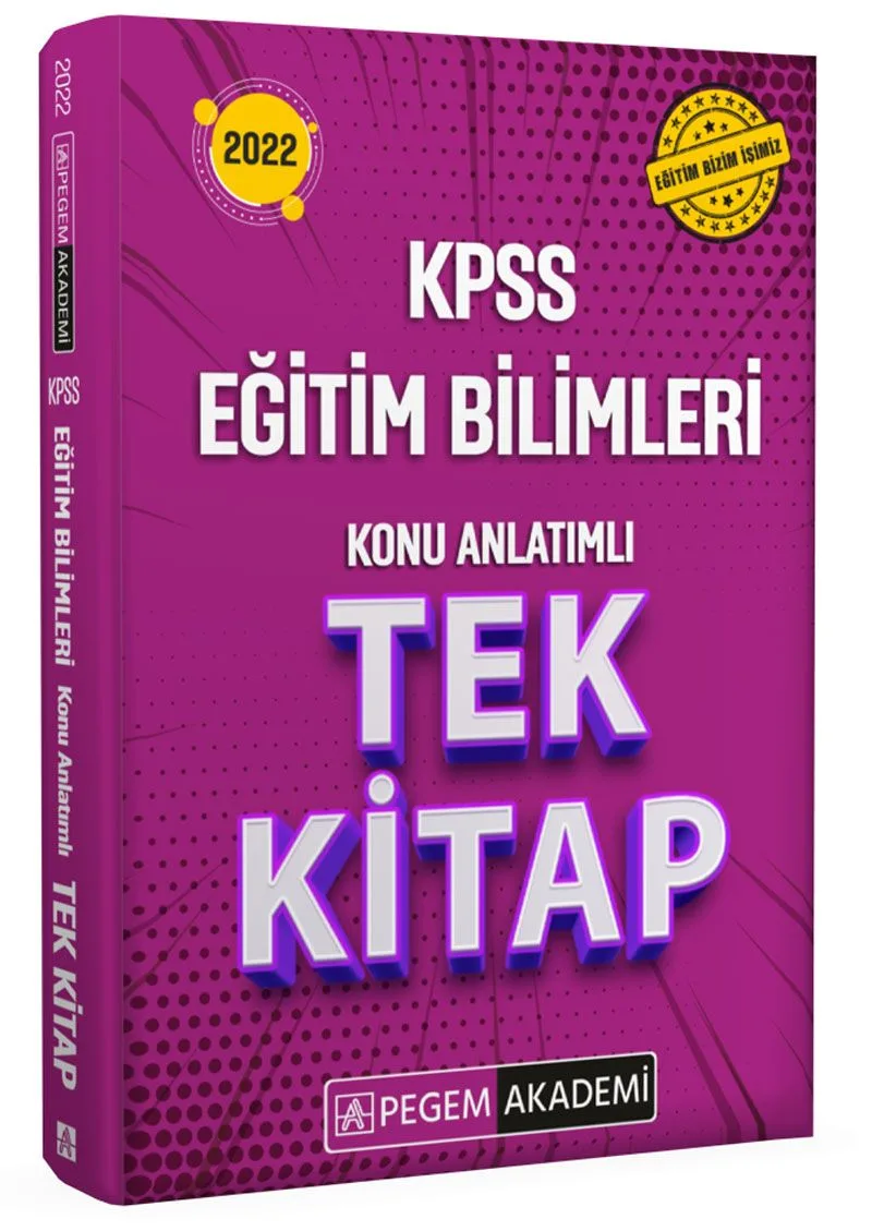 2022 KPSS Eğitim Bilimleri Konu Anlatımlı Tek Kitap