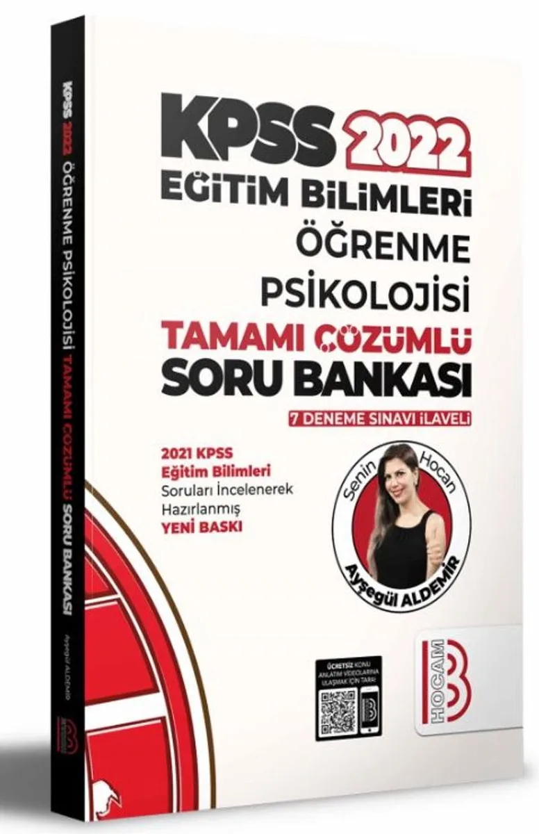 2022 KPSS Eğitim Bilimleri Öğrenme Psikolojisi Tamamı Çözümlü Soru Bankası (7 Deneme İlaveli)