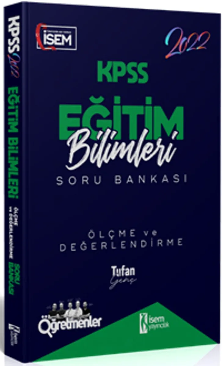 2022 KPSS Eğitim Bilimleri Ölçme ve Değerlendirme Çözümlü Soru Bankası