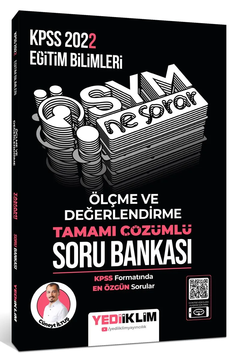 2022 KPSS Eğitim Bilimleri Ösym Ne Sorar Ölçme ve Değerlendirme Tamamı Çözümlü Soru Bankası