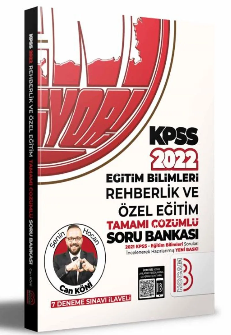 2022 KPSS Eğitim Bilimleri Rehberlik ve Özel Eğitim Tamamı Çözümlü Soru Bankası (7 Deneme İlaveli)