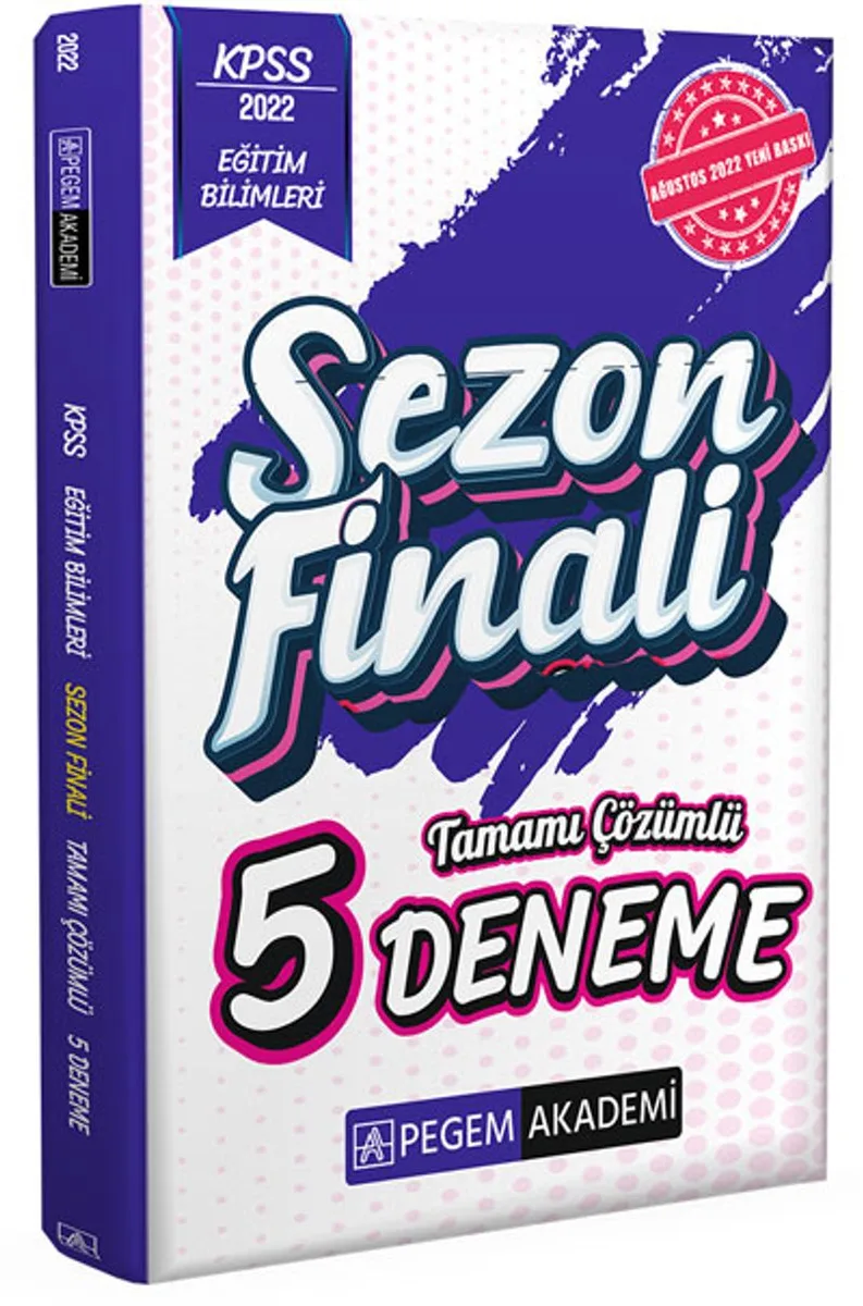 2022 KPSS Eğitim Bilimleri Sezon Finali Tamamı Çözümlü 5 deneme