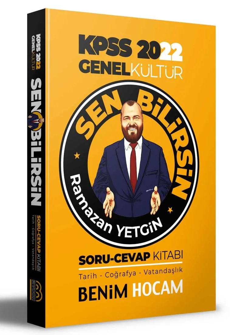 2022 KPSS Genel Kültür Sen Bilirsin Tarih-Coğrafya-Vatandaşlık Soru Cevap Kitabı