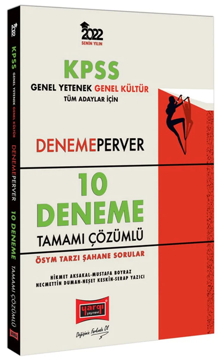 2022 KPSS Genel Yetenek Genel Kültür DenemePerver Tüm Adaylar İçin Tamamı Çözümlü 10 Deneme