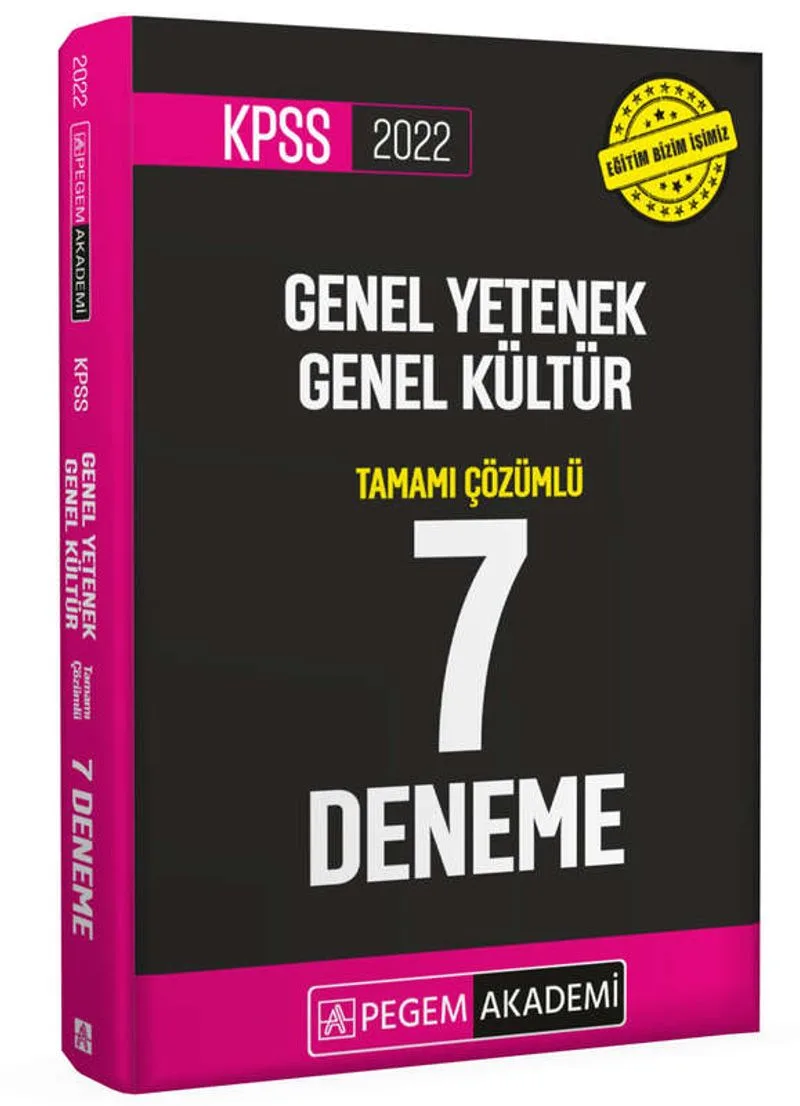 2022 KPSS Genel Yetenek Genel Kültür Tamamı Çözümlü 7 deneme