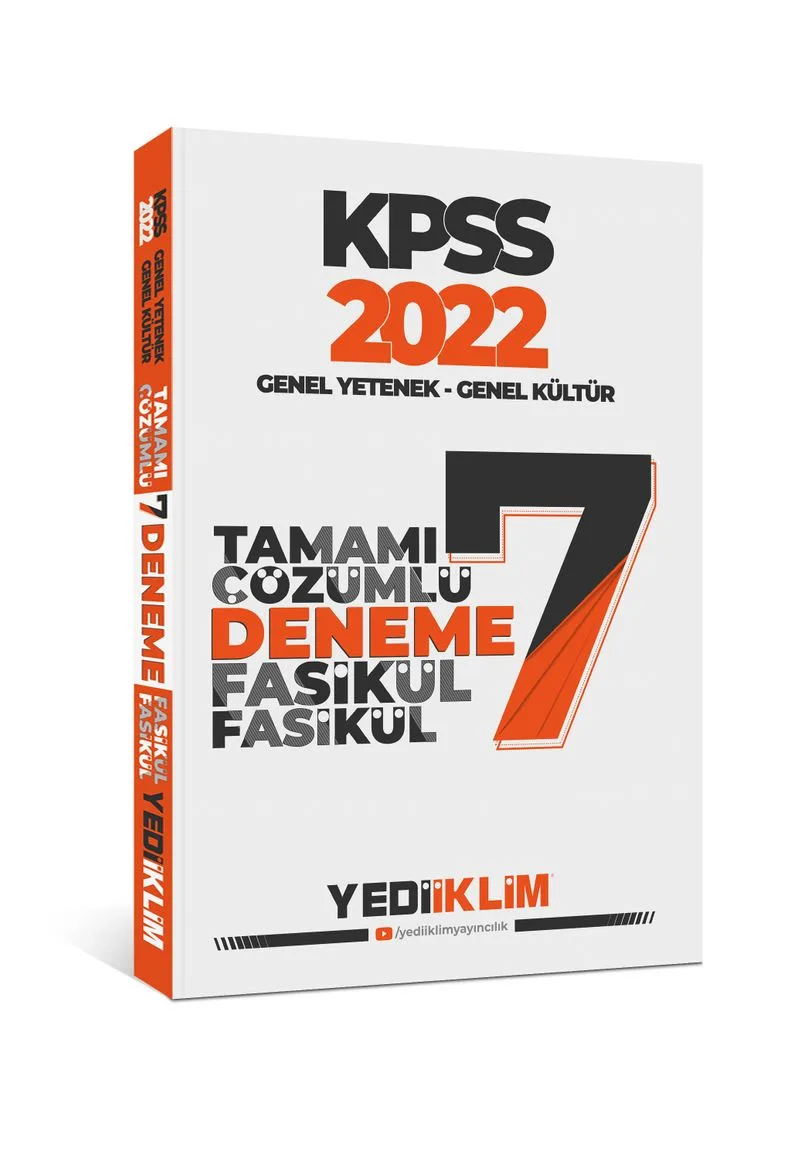 2022 KPSS Genel Yetenek Genel Kültür Tamamı Çözümlü 7 Fasikül Deneme