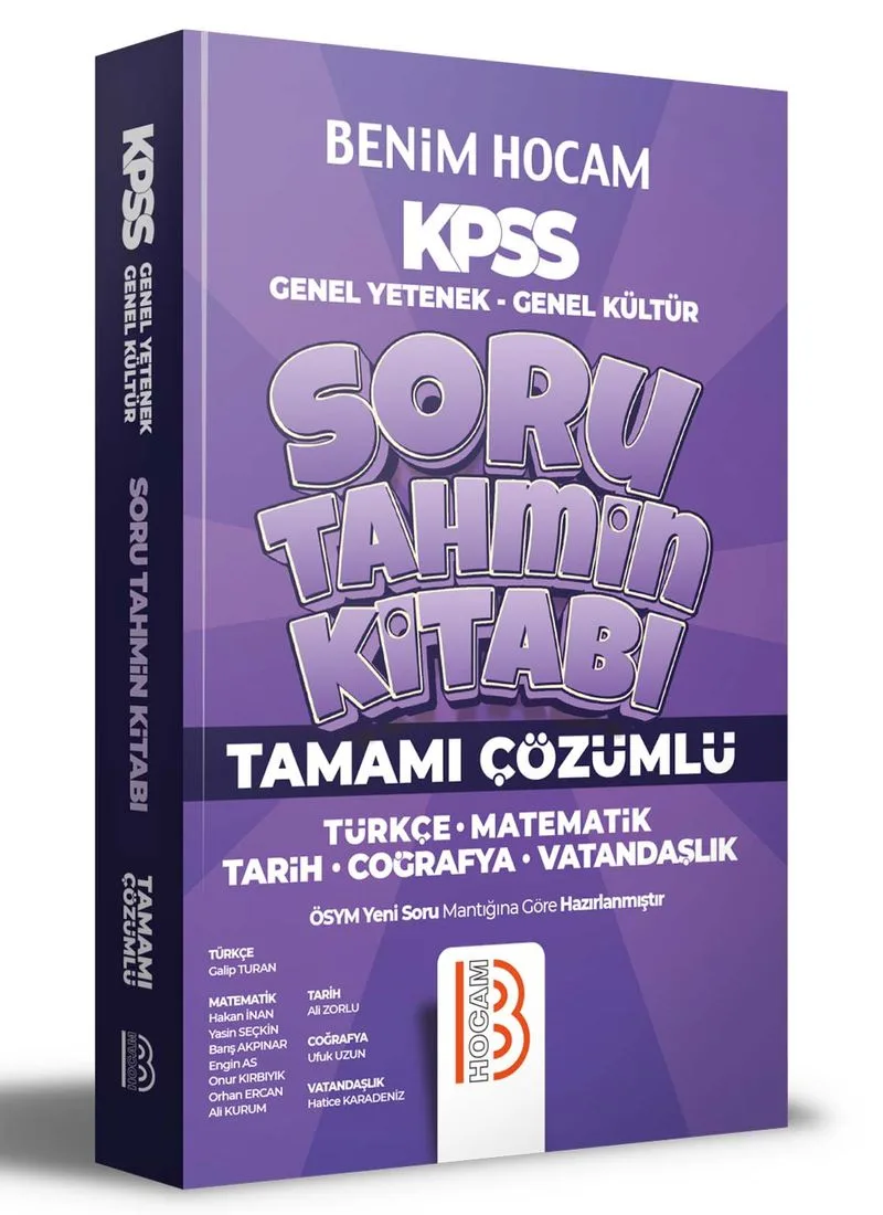 2022 KPSS Genel Yetenek Genel Kültür Tamamı Çözümlü Soru Tahmin Kitabı