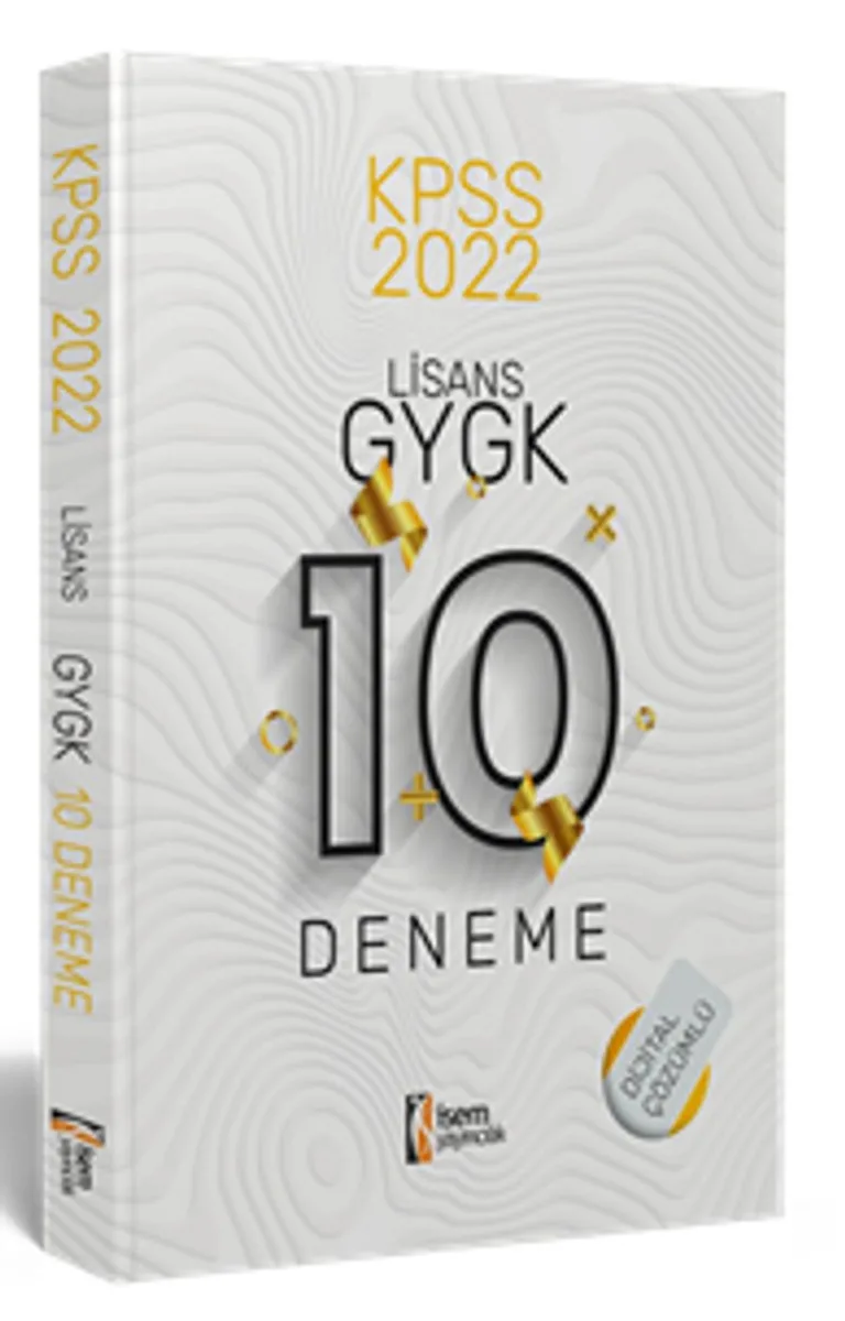 2022 KPSS Lisans Genel Yetenek Genel Kültür Dijital Çözümlü 10 Deneme