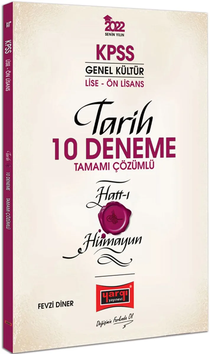 2022 KPSS Lise Ön Lisans Genel Kültür Hatt-ı Hümayun Tarih Tamamı Çözümlü 10 Deneme