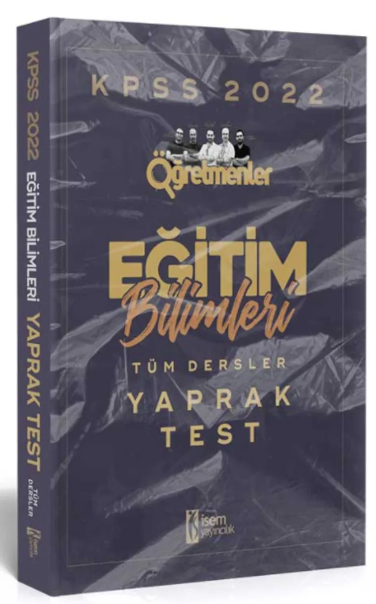 2022 KPSS Öğretmenler Eğitim Bilimleri Tüm Dersler Yaprak Test