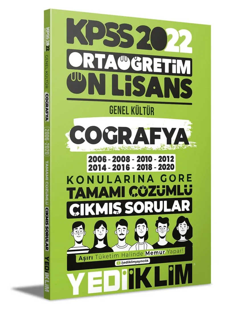 2022 KPSS Ortaöğretim Ön Lisans Genel Kültür Coğrafya Konularına Göre Tamamı Çözümlü Çıkmış Sorular