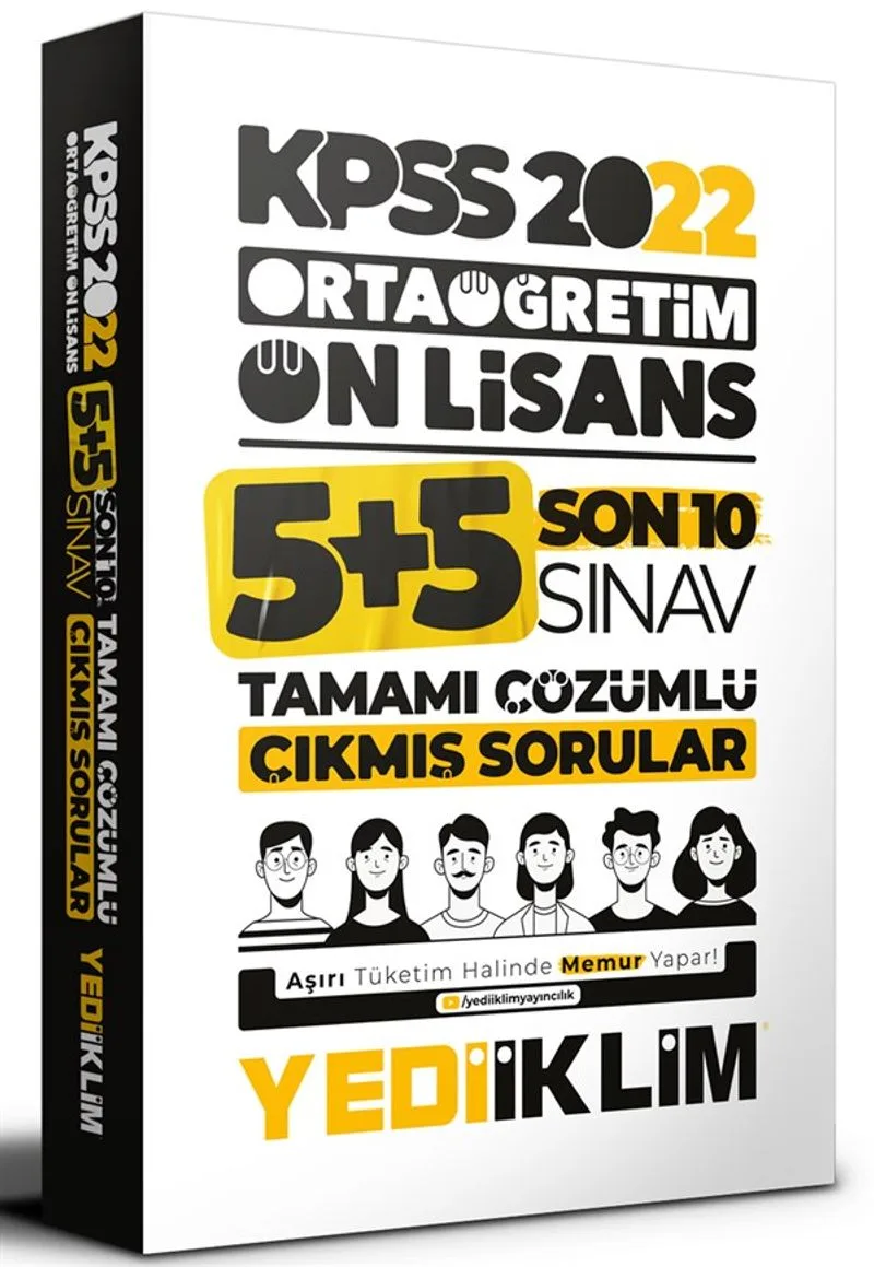2022 KPSS Ortaöğretim Ön Lisans GY-GK Son 10 Sınav Tamamı Çözümlü Çıkmış Sorular