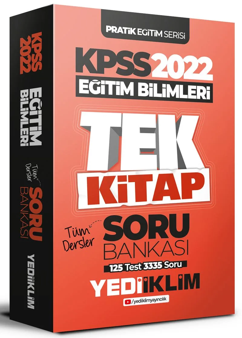 2022 KPSS Pratik Eğitim Serisi Eğitim Bilimleri Tek Kitap Soru Bankası
