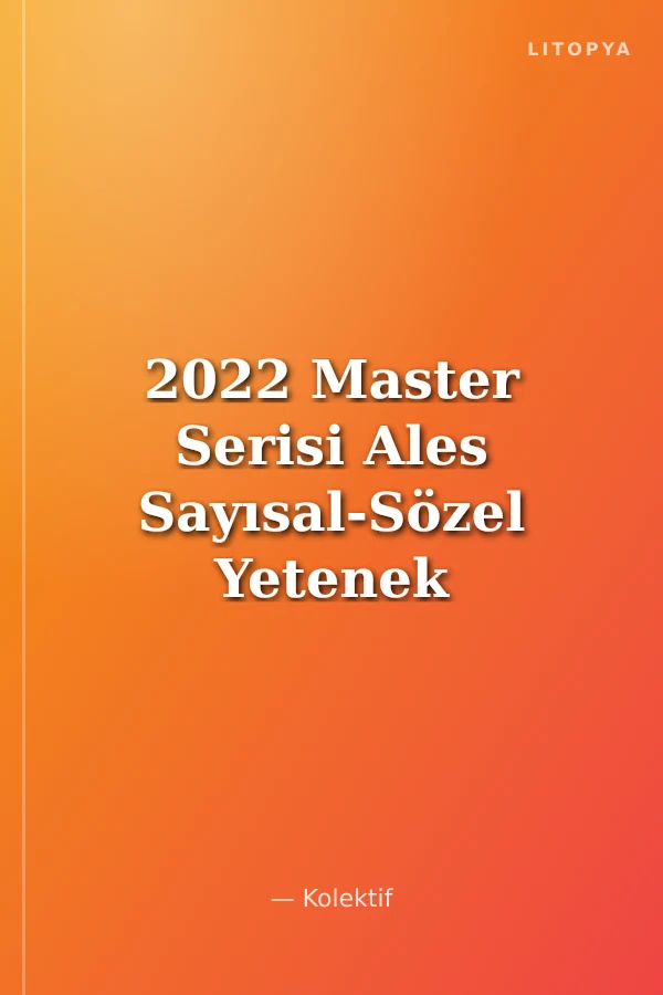 2022 Master Serisi Ales Sayısal-Sözel Yetenek Çek Kopart Yaprak Test