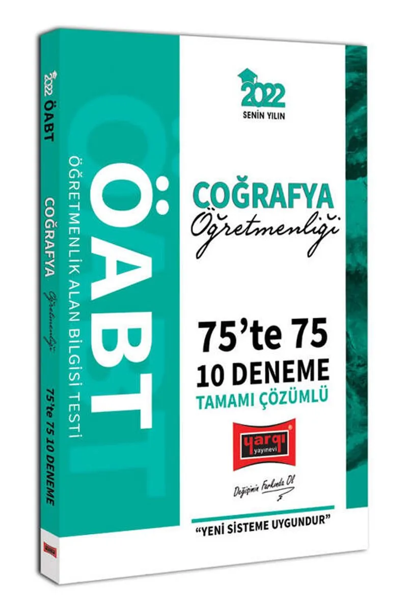 2022 ÖABT Coğrafya Öğretmenliği 75te 75 Tamamı Çözümlü 10 Deneme