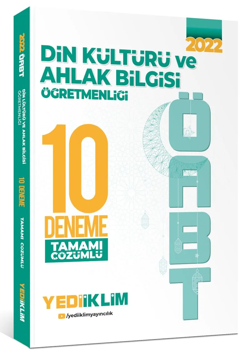 2022 ÖABT Din Kültürü ve Ahlak Bilgisi Öğretmenliği Tamamı Çözümlü 10 Deneme