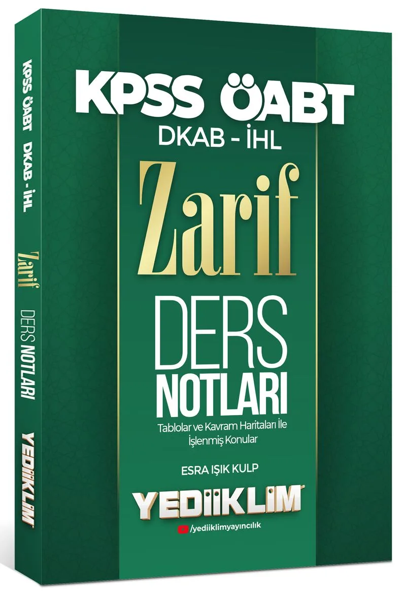 2022 ÖABT DKAP İHL Zarif Ders Notları