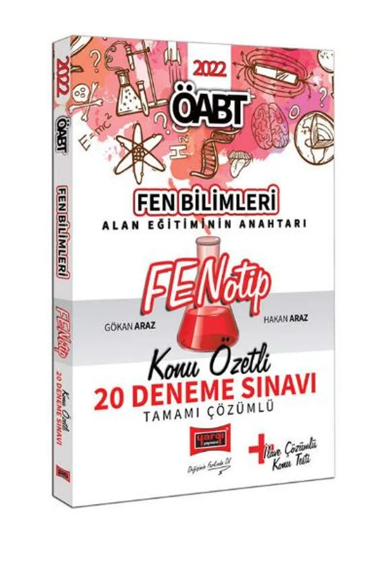 2022 ÖABT Fen Bilimleri Fenotip Tamamı Çözümlü Konu Özetli 20 Deneme Sınavı
