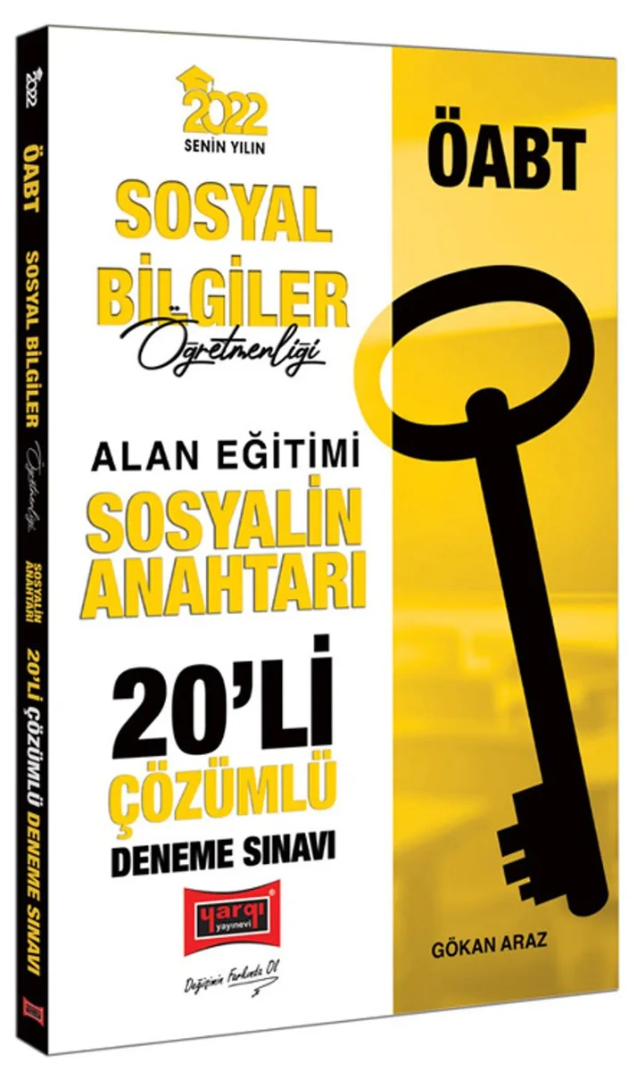 2022 ÖABT Sosyal Bilgiler Öğretmenliği Sosyalin Anahtarı Çözümlü 20'li Deneme