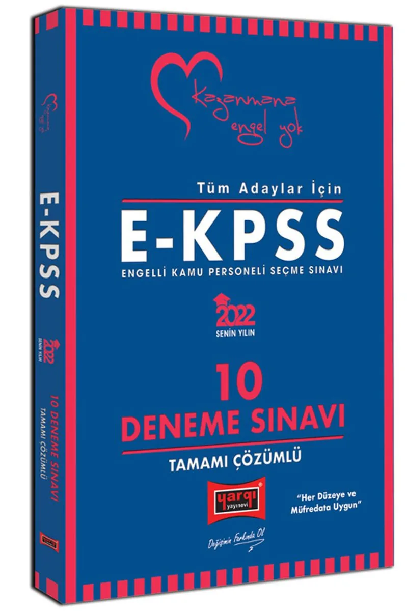 2022 Tüm Adaylar İçin E-KPSS Tamamı Çözümlü 10 Deneme Sınavı