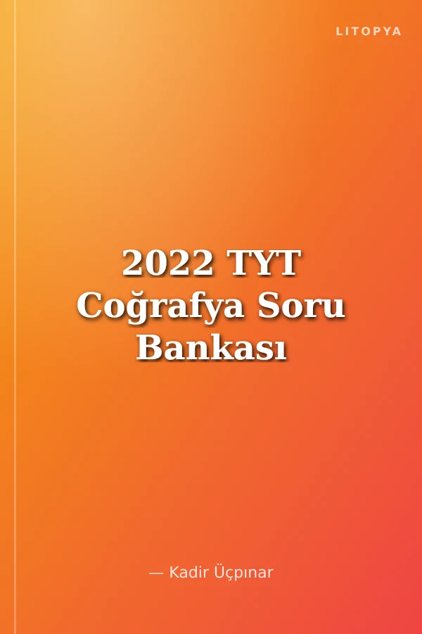2022 TYT Coğrafya Soru Bankası