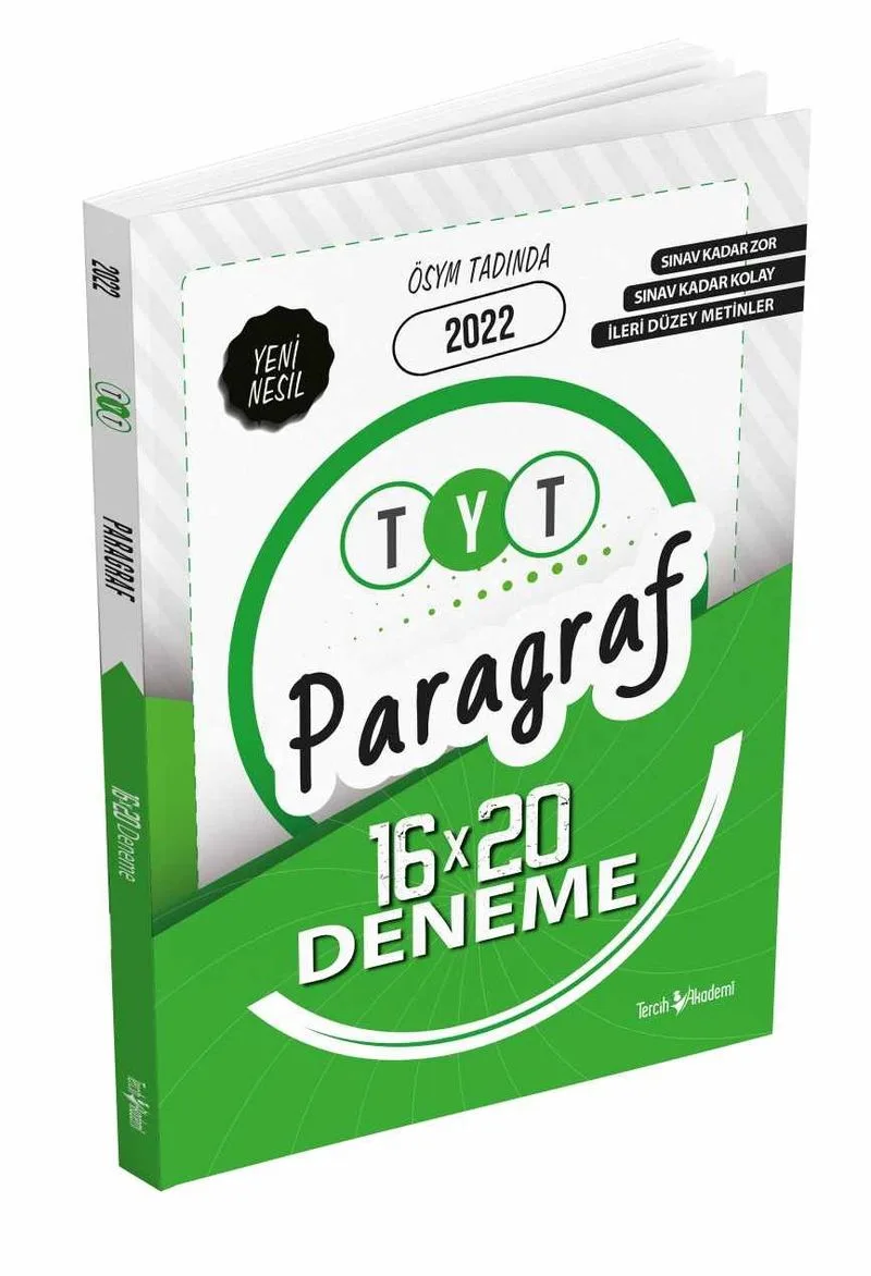 2022 TYT Paragraf 16x20 Deneme