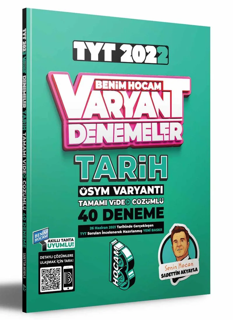 2022 TYT Tarih Tamamı Video Çözümlü 40 Deneme Sınavı