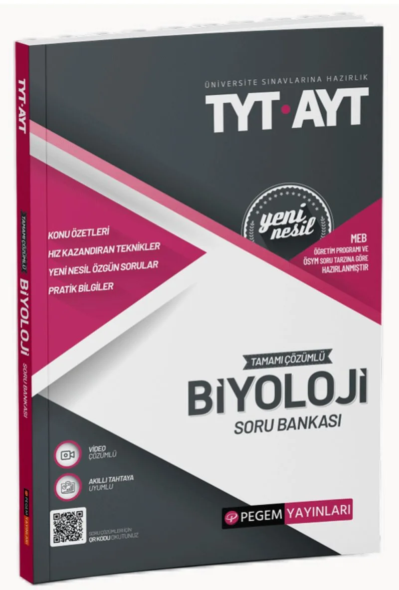 2022 Üniversite Sınavlarına Hazırlık TYT-AYT Tamamı Çözümlü Biyoloji Soru Bankası