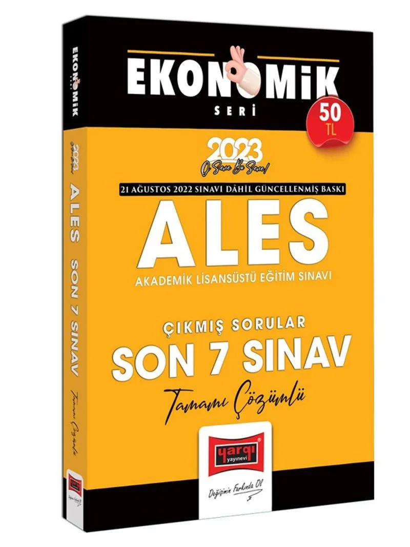 2023 ALES Ekonomik Seri Tamamı Çözümlü Son 7 Sınav Çıkmış Sorular