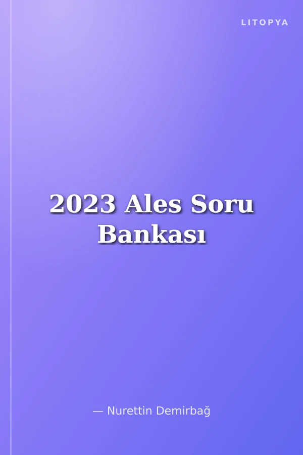 2023 Ales Soru Bankası
