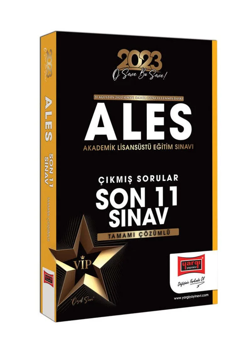 2023 ALES Tamamı Çözümlü Çıkmış Sınav Soruları Son 11 Sınav