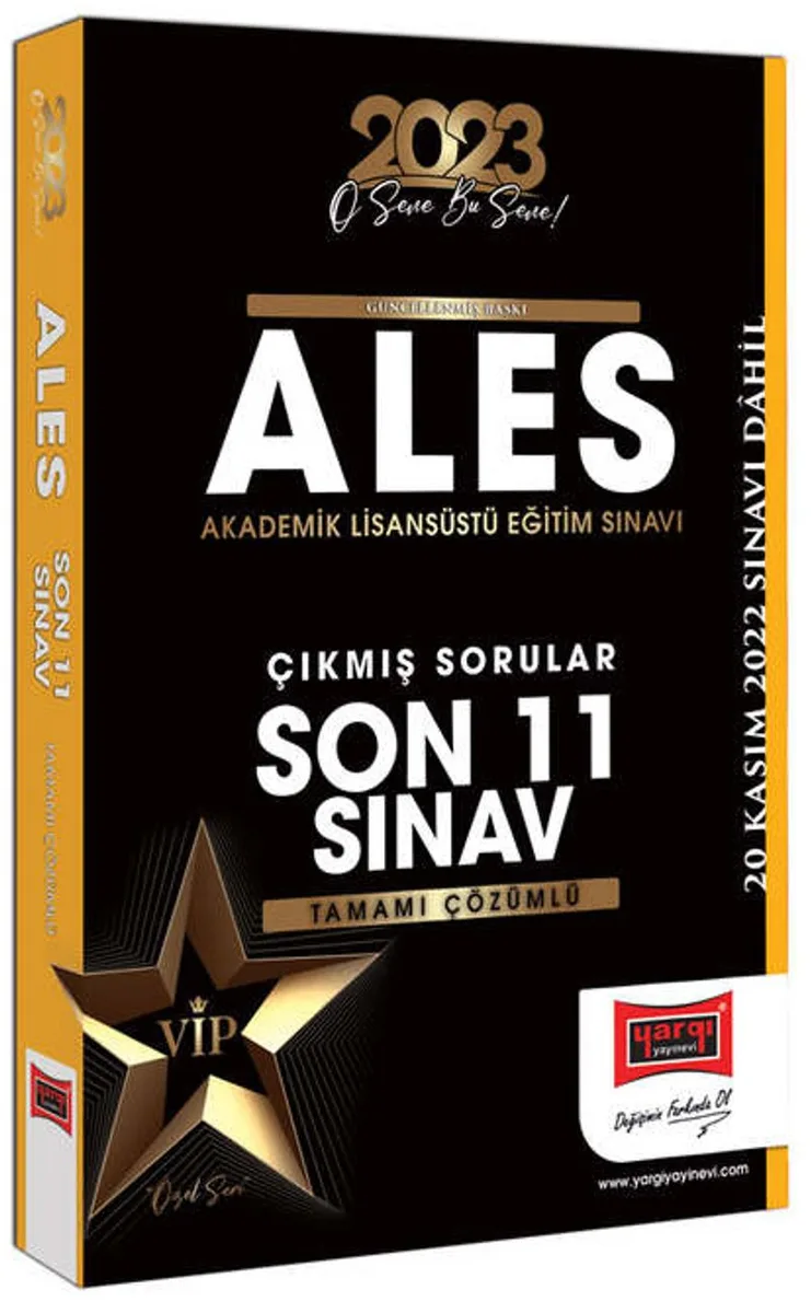 2023 ALES Tamamı Çözümlü Son 11 Sınav Çıkmış Sorular